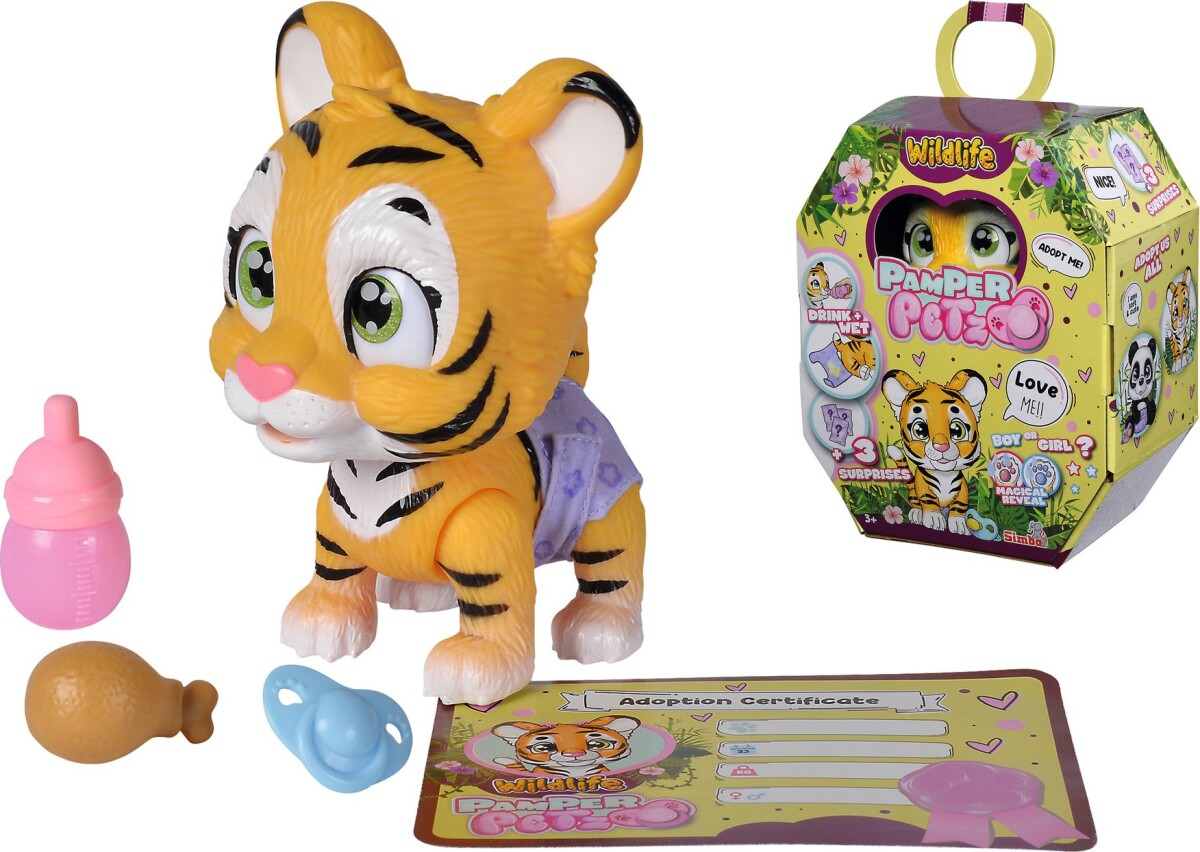 Pamper Petz - Tiger - Interaktivt Kæledyr Legetøj