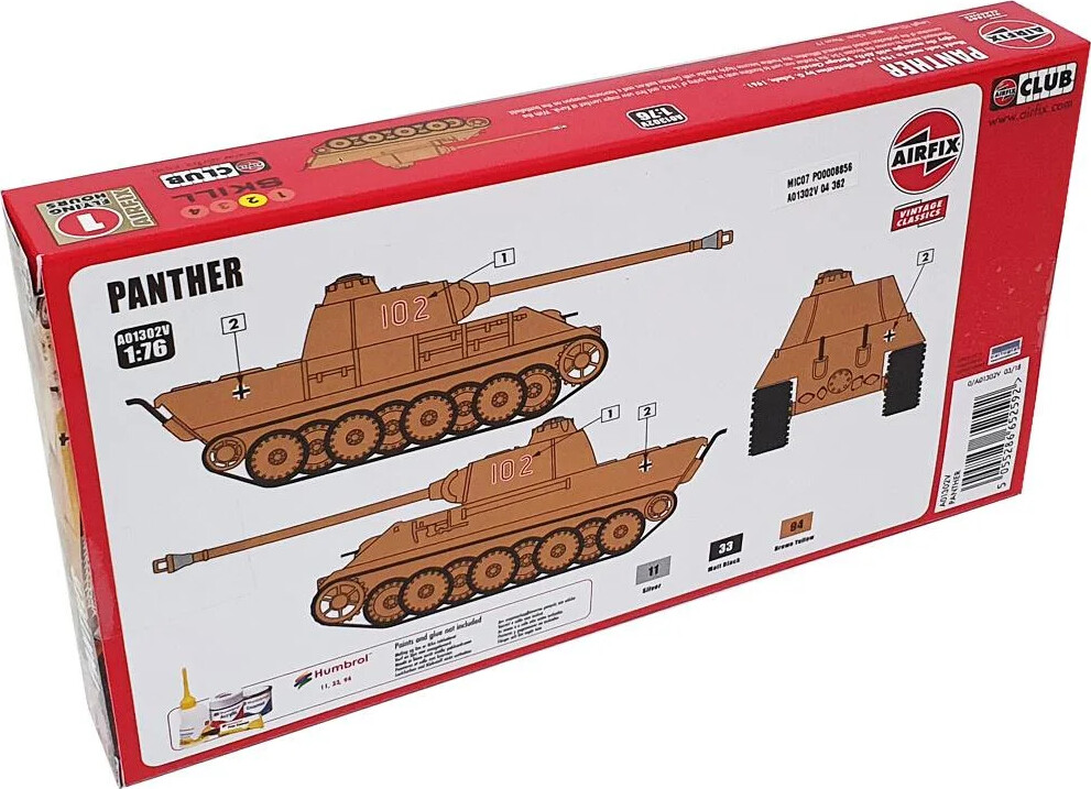 Airfix - Panther Tank Byggesæt - Vintage Classics - 1 76 - A01302V