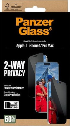 Panzerglass - Iphone 17 Pro Max - Privacy Skærmbeskyttelse