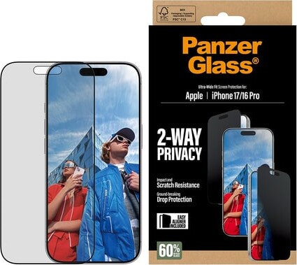 Panzerglass - Iphone 1716 Pro - 2-Way Privacy Skærmbeskyttelse