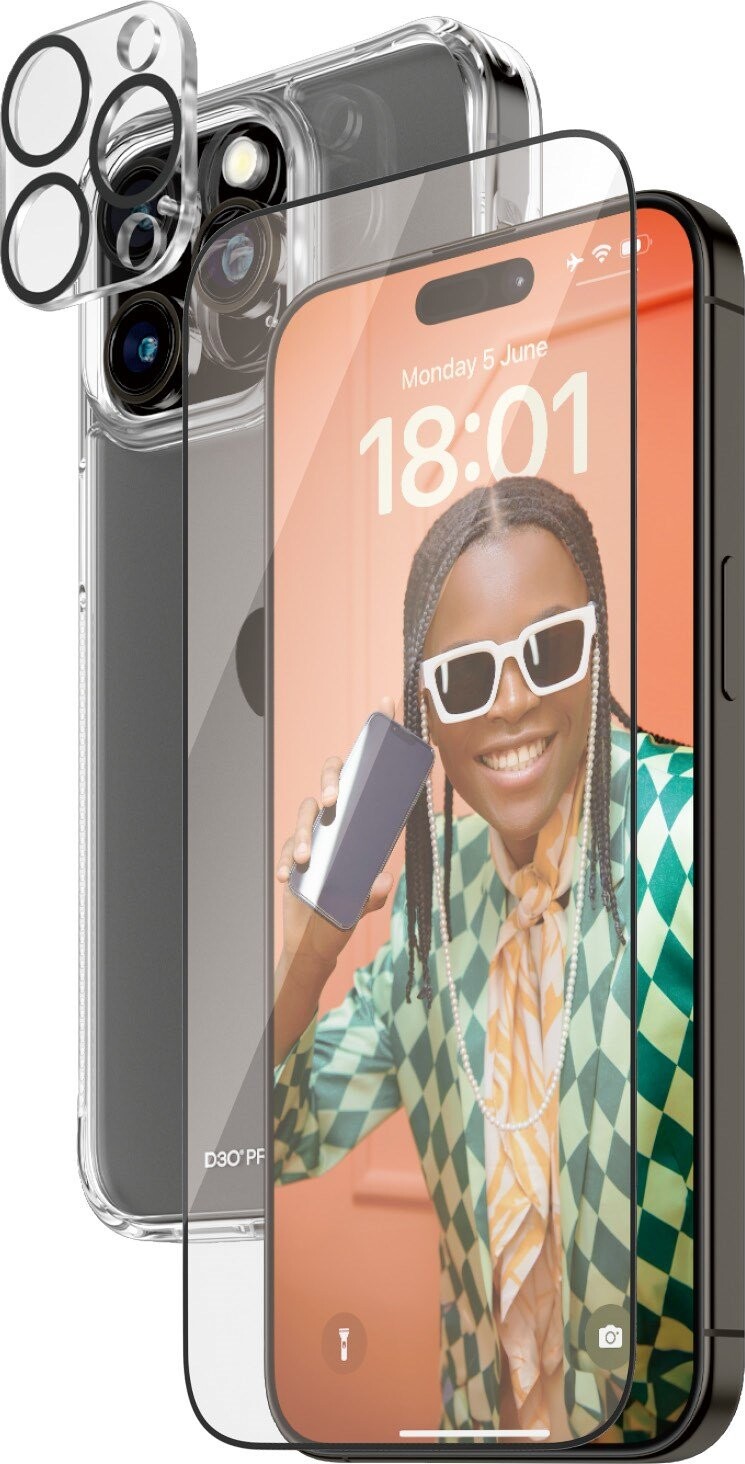 Panzerglass - Apple Iphone 15 Pro Max - 3-I-1 Beskyttelsessæt