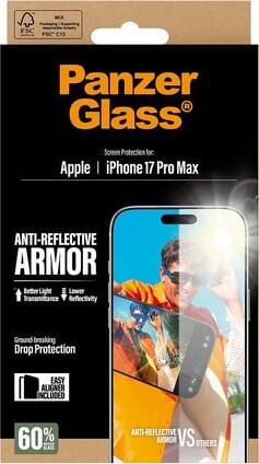 Panzerglass - Iphone 17 Pro Max - Anti-Reflective Armor Skærmbeskyttelse