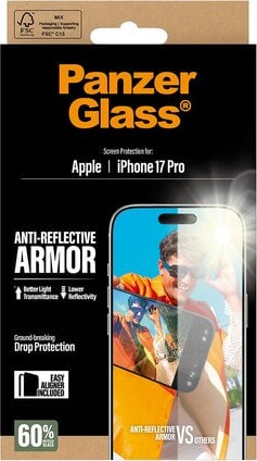 Panzerglass - Iphone 17 Pro - Anti-Reflective Armor Skærmbeskyttelse
