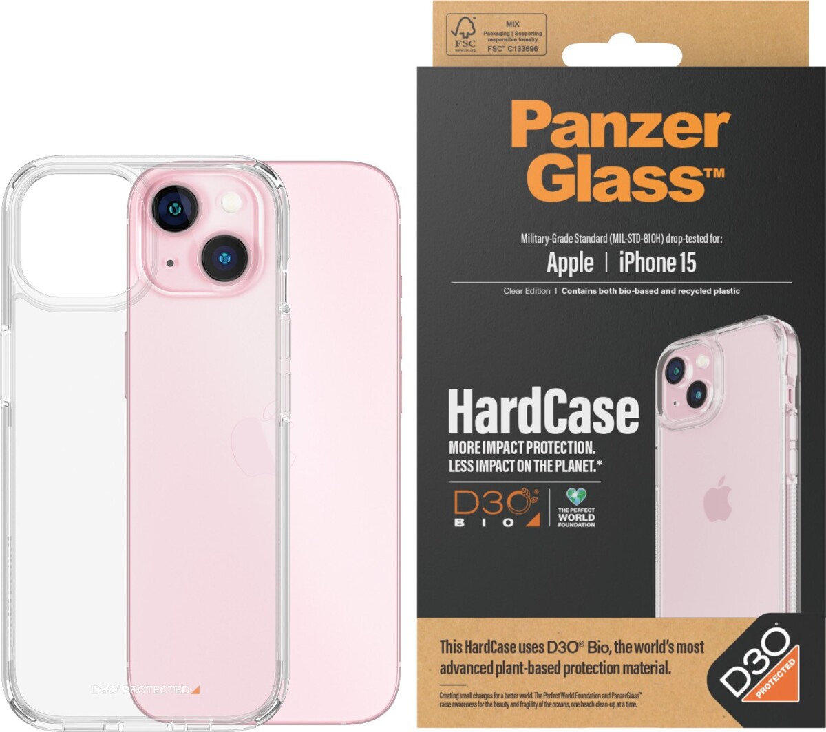 Panzerglass - Apple Iphone 15 - 6 1 Hardcase Med D3O