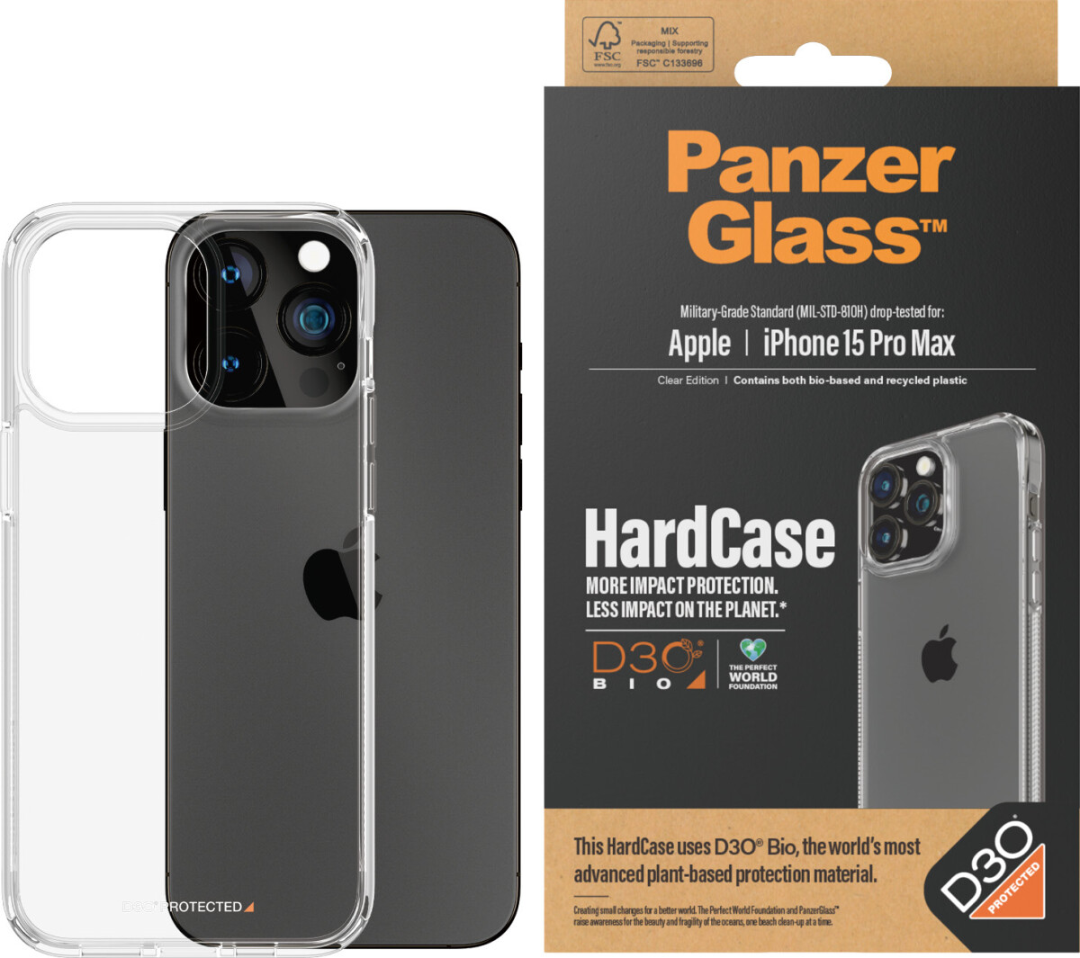 Panzerglass - Apple Iphone 15 Pro Max - 6 7 Hardcase Med D3O