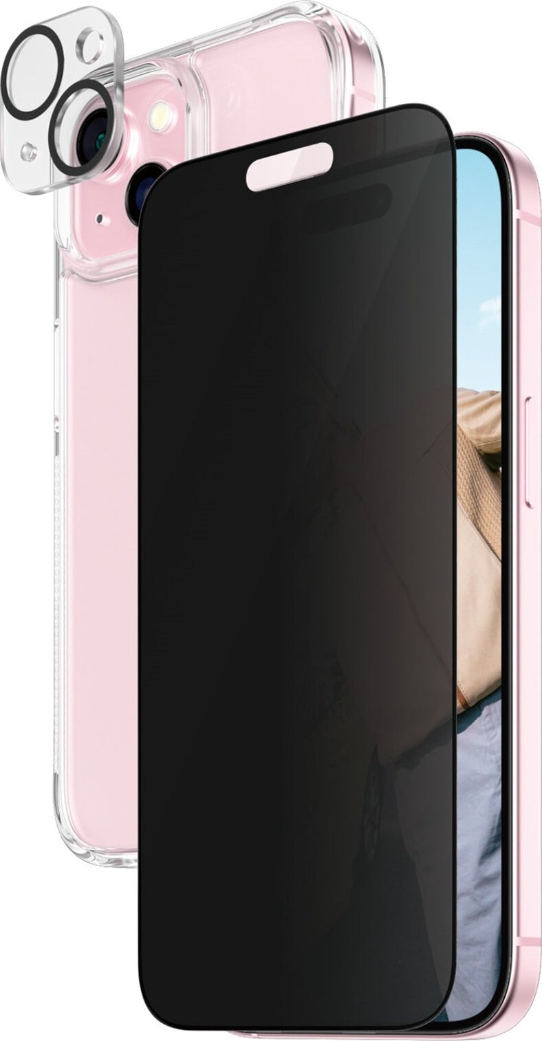 Panzerglass - Apple Iphone 15 - 3-I-1 Cover Sæt - Ultra-Wide Fit