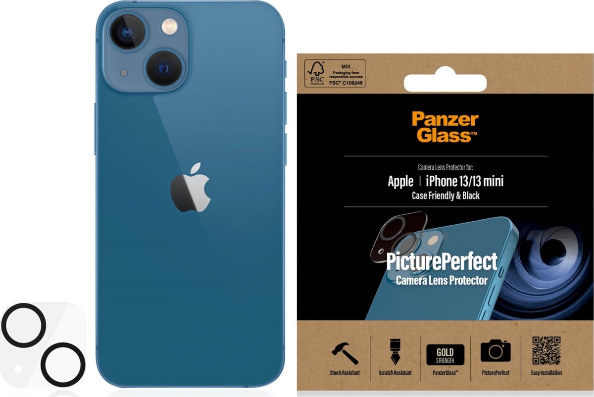 Panzerglass - Apple Iphone 13 13 Mini - Linsebeskyttelse - Mini