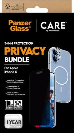 Care By Panzerglass - Iphone 17 - 3-In-1 Privacy Cover Bundle