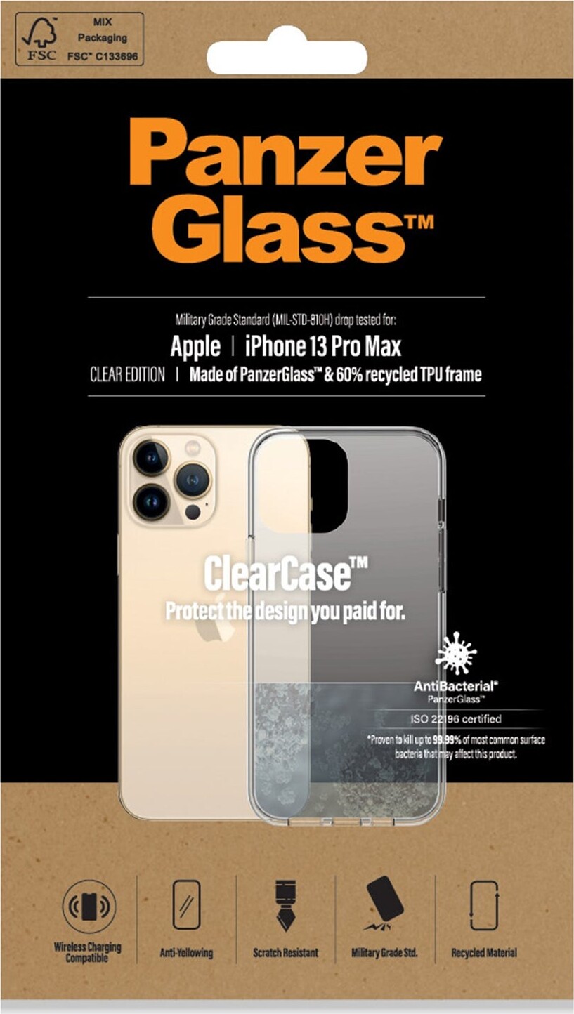 Panzerglass - Iphone 13 Pro Max - Clearcase Cover - Gennemsigtig