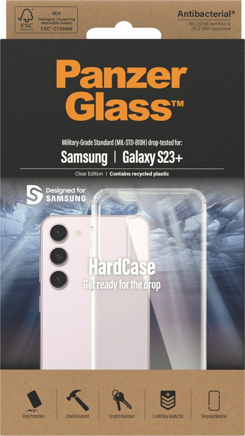Panzerglass - Samsung Galaxy S23 Plus - Hardcase Cover - Gennemsigtig