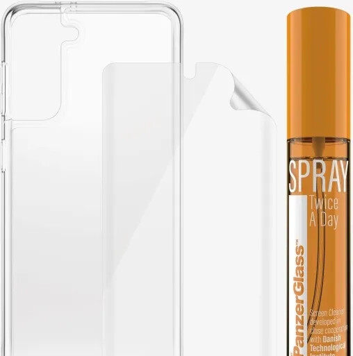 Panzerglass - Galaxy S21 - 3-I-1 Cover Tpu Spray Sæt - Gennemsigtig