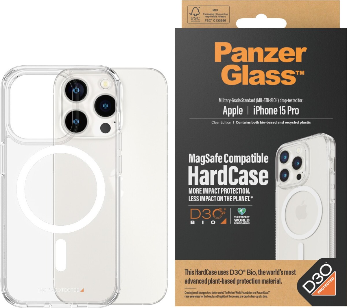 Panzerglass - Iphone 15 Pro - Hardcase Magsafe Kompatibel