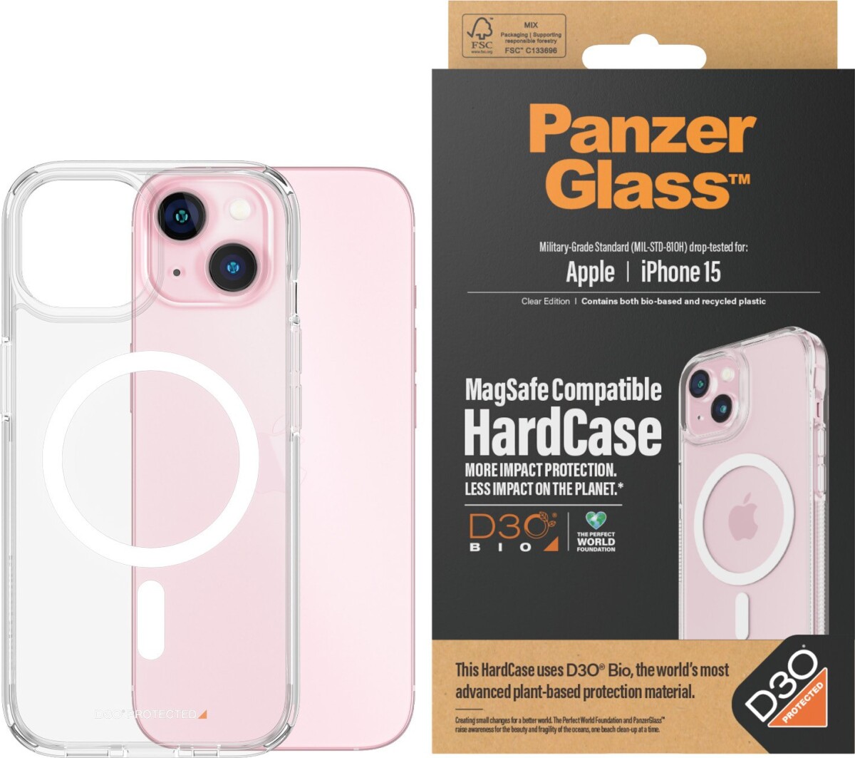 Panzerglass - Iphone 15 - Hardcase Magsafe Kompatibel