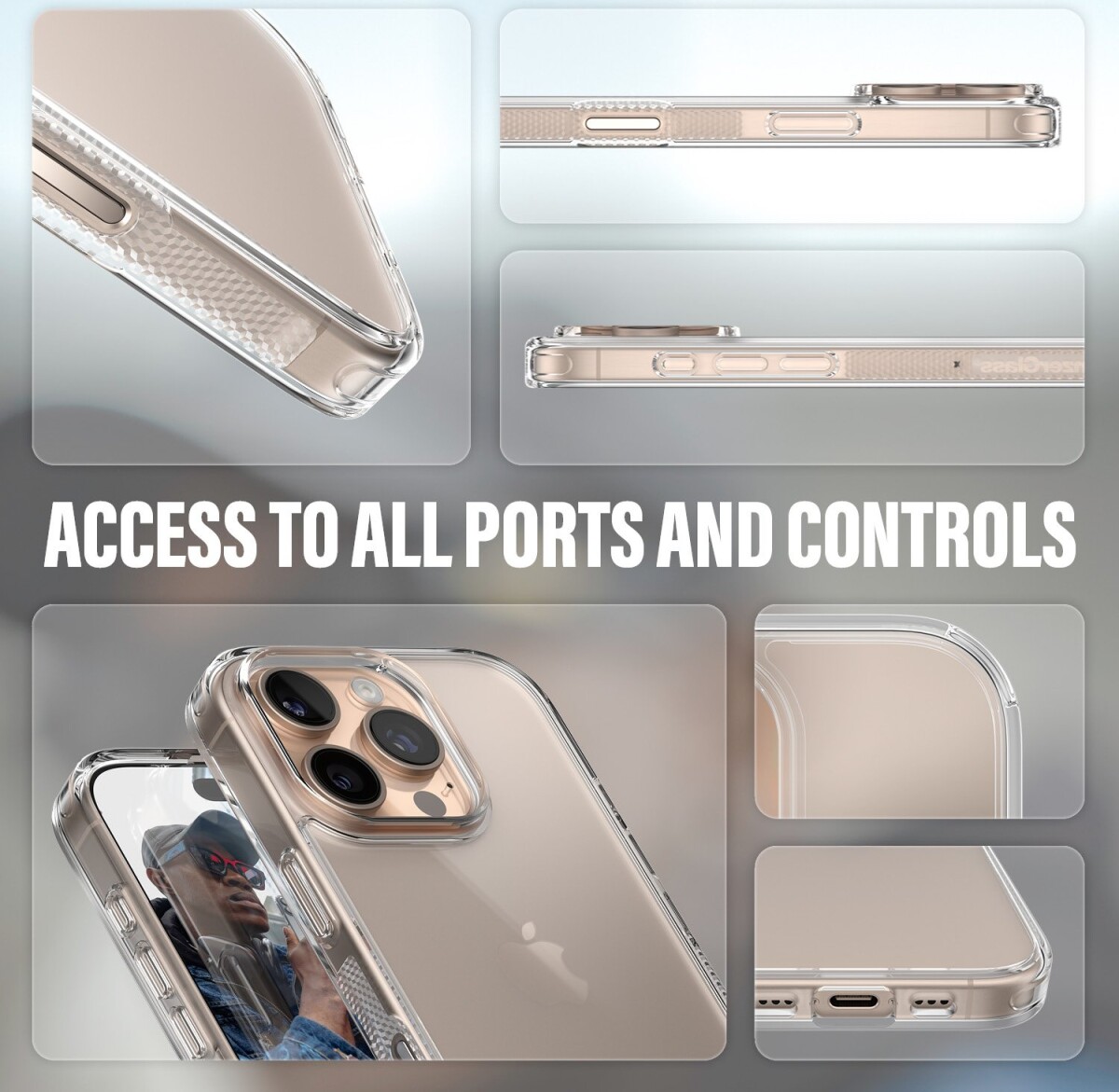 Panzerglass - Hardcover - Iphone 16 Pro - Transparent