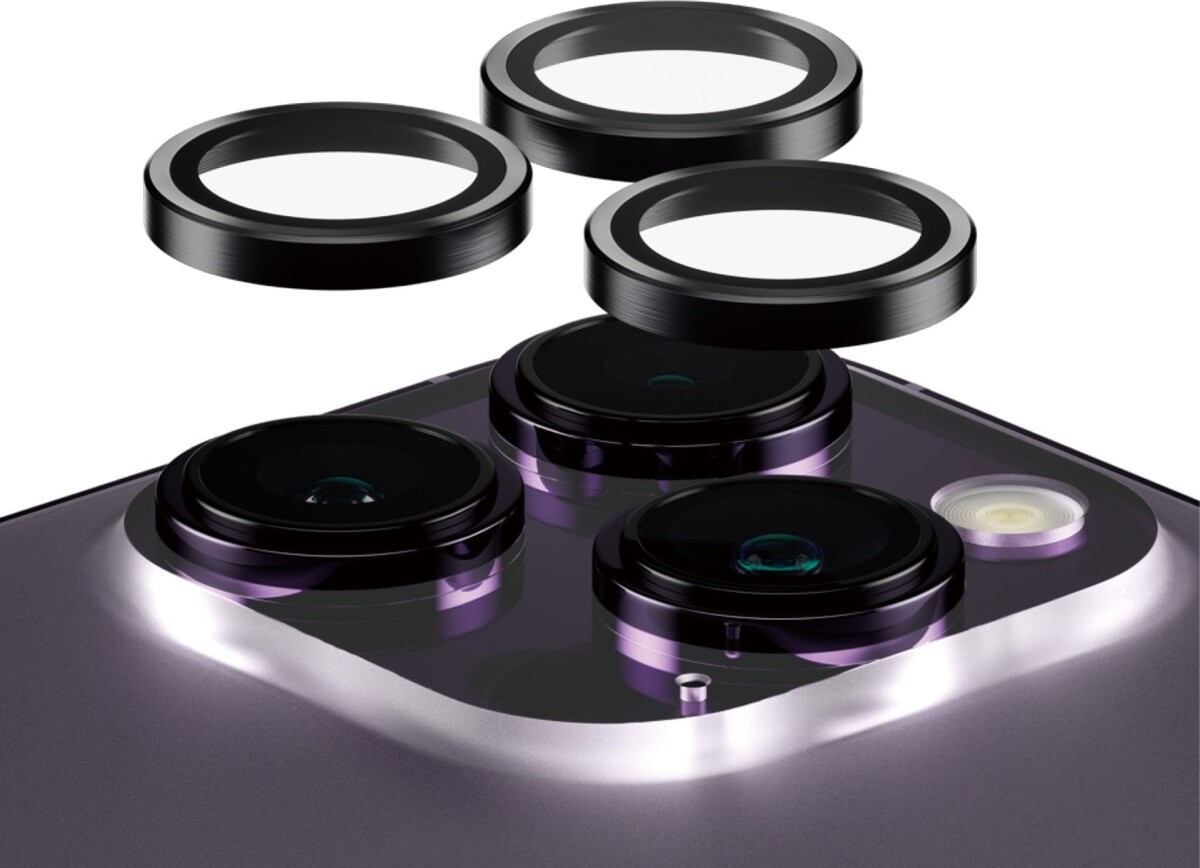 Panzerglass - Hoops - Iphone 14 Pro14 Pro Max - Linsebeskyttelse - Sort