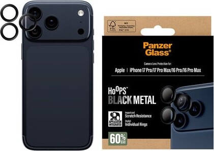 Panzerglass Hoops - Sort - Iphone 17 Pro Og Max Iphone 16 Pro Og Max