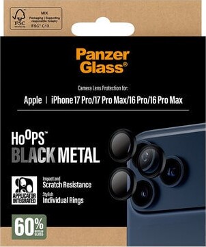 Panzerglass Hoops - Sort - Iphone 17 Pro Og Max Iphone 16 Pro Og Max