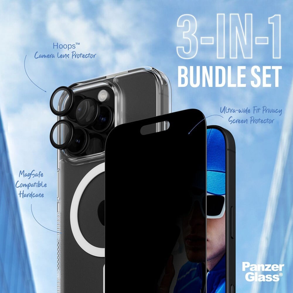 Panzerglass - Iphone 16 Pro 63 - 3-I-1 Privacy Cover Sæt