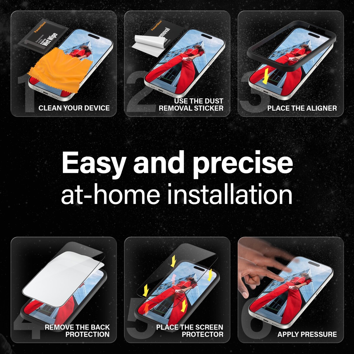 Panzerglass - Iphone 16 Pro - Keramisk Skærmbeskyttelse - Ultra Wide Fit