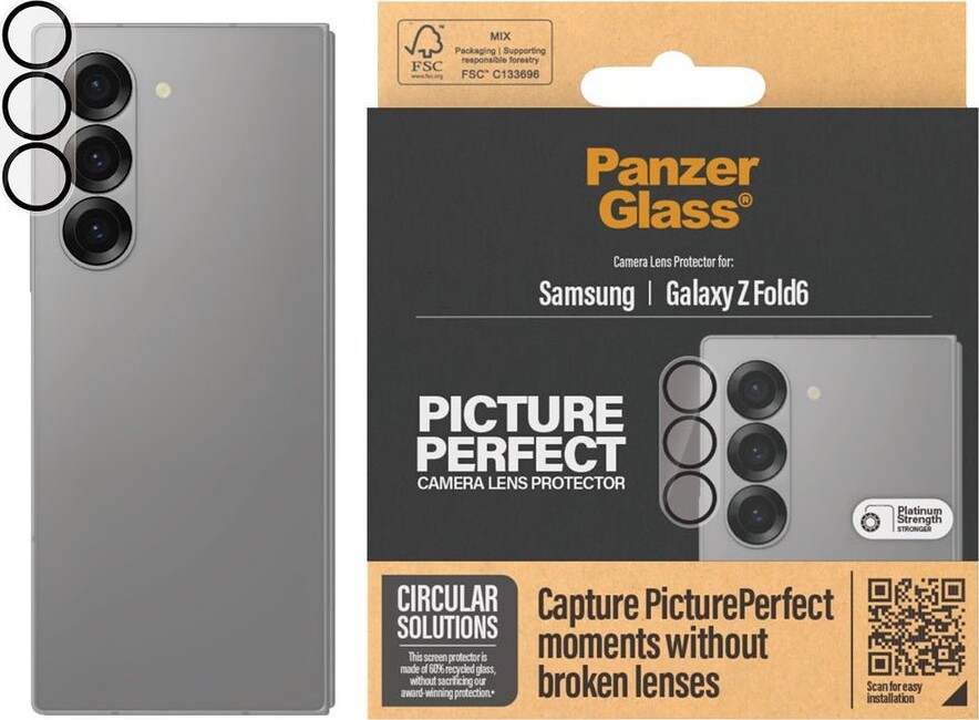 Panzerglass - Samsung Galaxy Z Fold6 - Linsebeskyttelse
