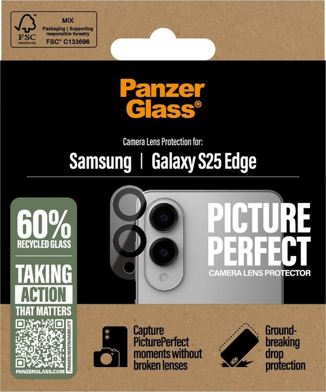Panzerglass - Linsebeskyttelse - Samsung Galaxy S25 Edge