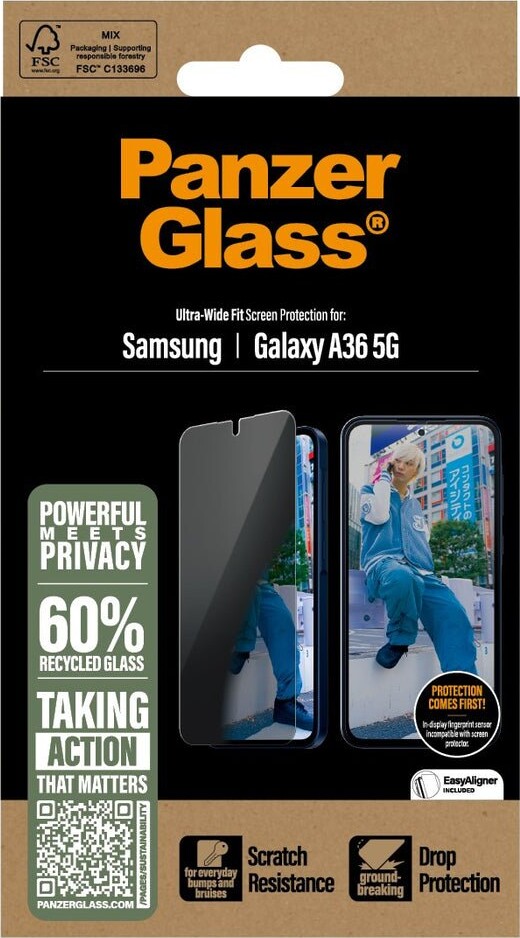 Panzerglass - Galaxy A36 5G Ultra - Privacy Skærmbeskyttelse