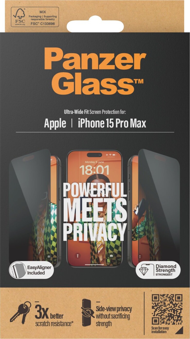Panzerglass - Iphone 15 Pro Max - Skærmbeskyttelse