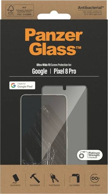 Panzerglass - Google Pixel 8 Pro - Skærmbeskyttelse Ultra-Wide