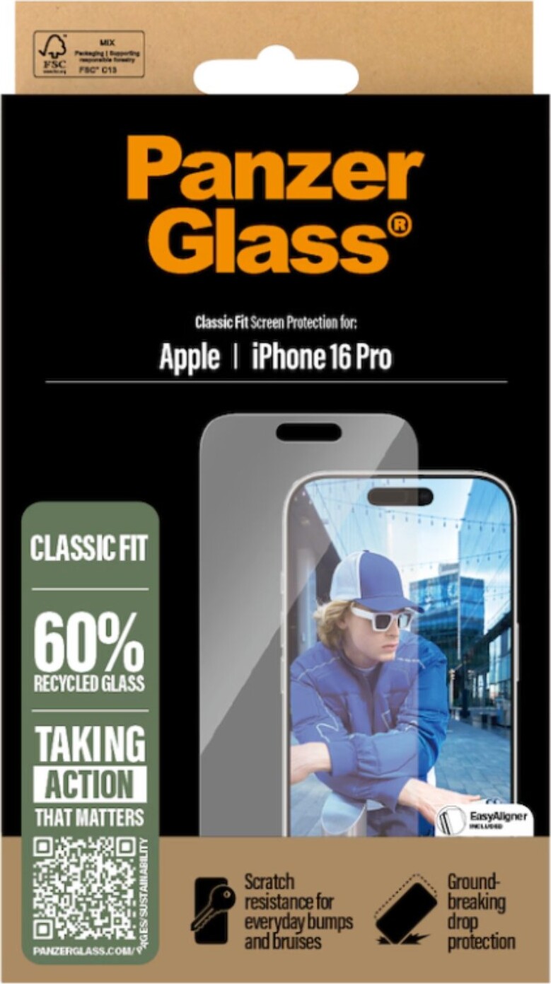 Panzerglass - Iphone 16 Pro - Skærmbeskyttelse - Classic