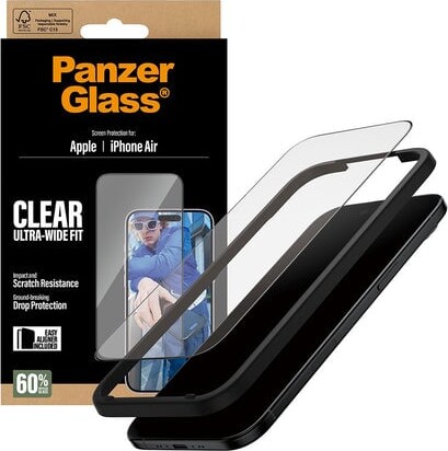 Panzerglass - Iphone Air - Clear Ultra-Wide Fit - Skærmbeskyttelse