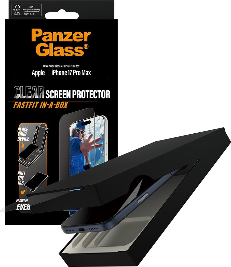 Panzerglass - Iphone 17 Pro Max - Clear Skærmbeskyttelse