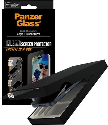 Panzerglass - Iphone 17 Pro - Clear Fastfit Skærmbeskyttelse