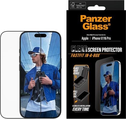 Panzerglass - Iphone 1716 Pro - Clear Screen Protector - Fastfit