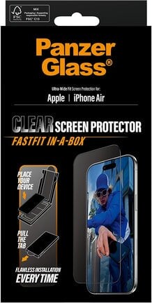 Panzerglass - Iphone Air - Clear Fastfit Skærmbeskyttelse