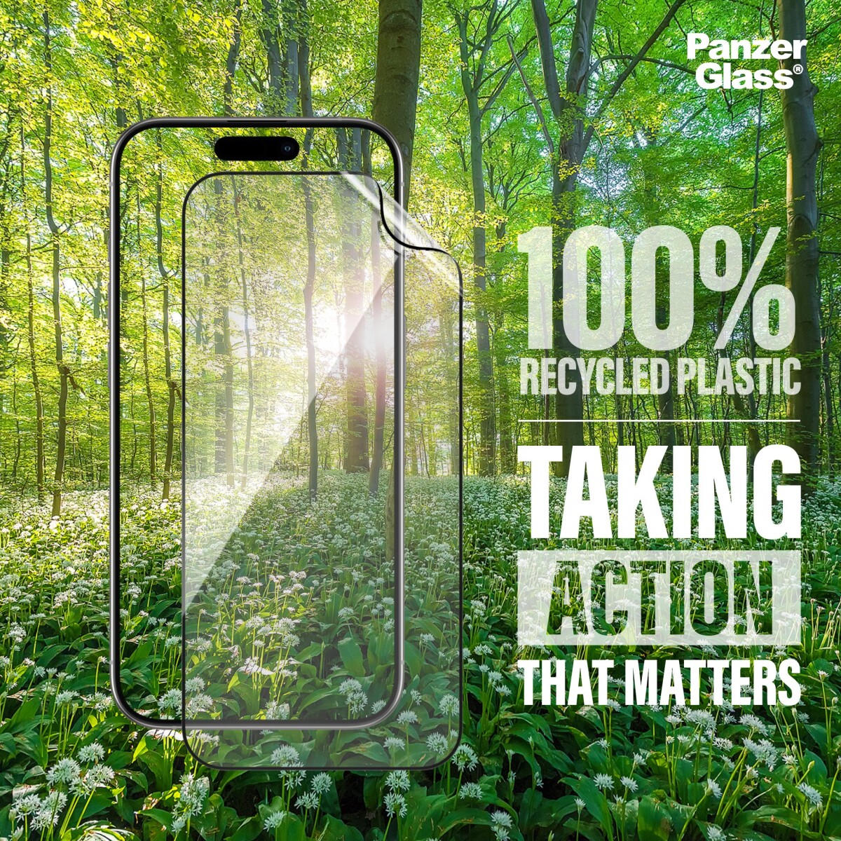 Panzerglass - Iphone 16 Pro Max - Skærmbeskyttelse - Matrix - Ultra Wide