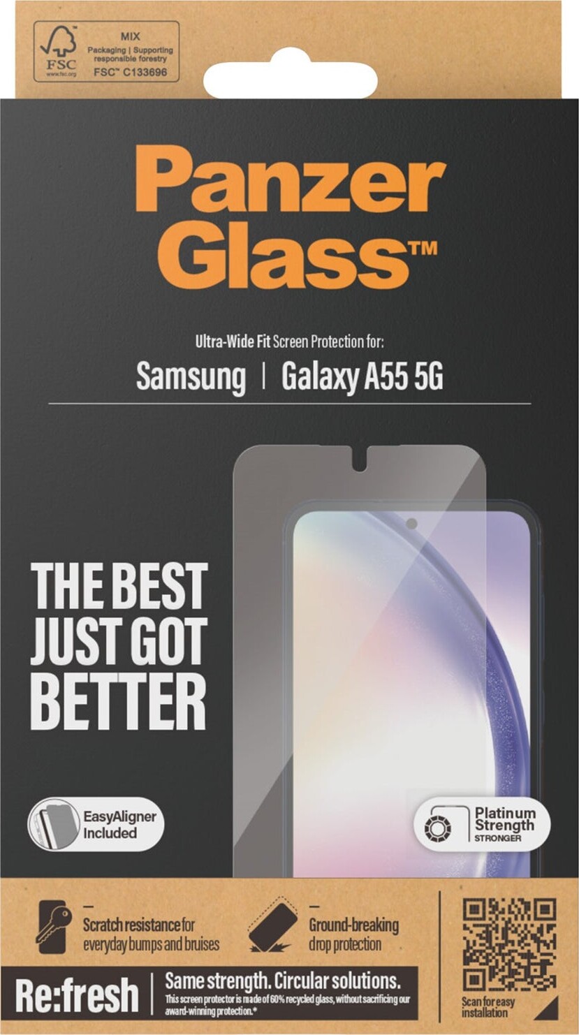 Panzerglass - Samsung Galaxy A55 5G - Skærmbeskyttelse - Ultra-Wide