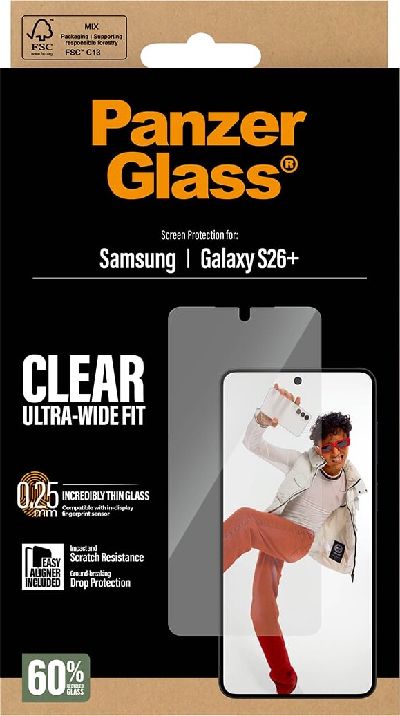 Panzerglass - Skærmbeskyttelse Samsung Galaxy S26 - Ultra-Wide Fit M