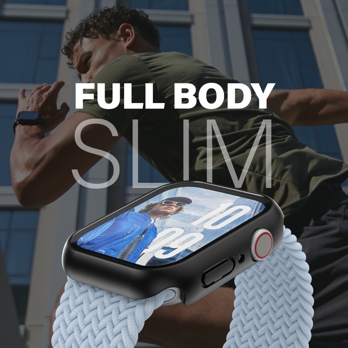 Panzerglass - Apple Watch 10 - 41Mm - Fullbody Slim Cover - Sort