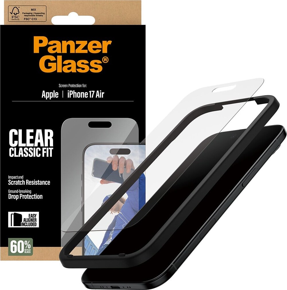 Panzerglass - Iphone Air - Clear Classic Fit Skærmbeskyttelse