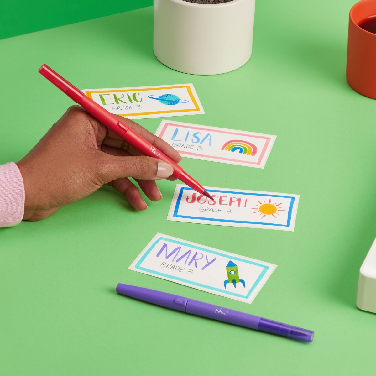 Paper Mate - Flair Dual Felt Tip Pen 8-Blister 2199386