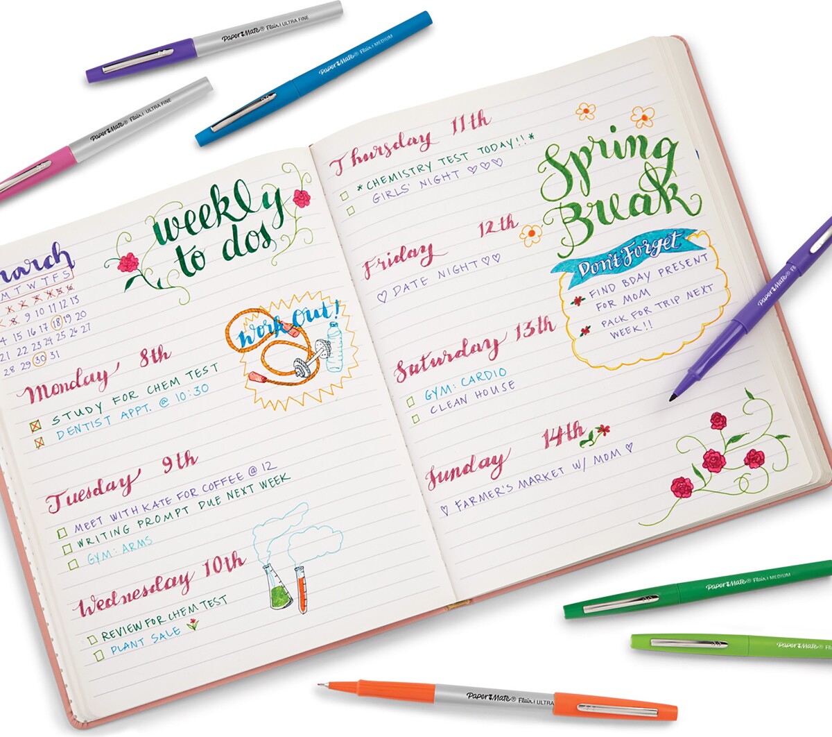 Paper Mate - Flair Felt Tip Pen Candy Pop 24-Blister 1985617