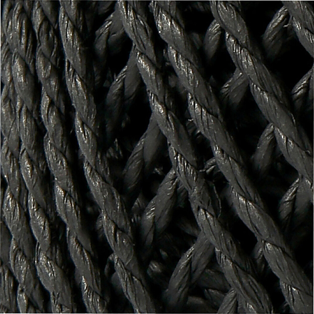 Papirgarn - Tykkelse 2 5-3 Mm - Sort - L 40 M - 150 G