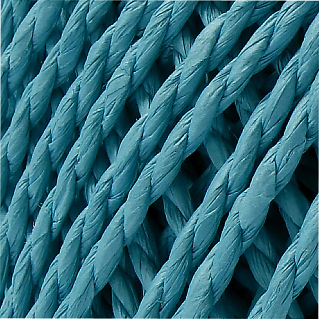 Papirgarn - Tykkelse 2 5-3 Mm - Turkis - L 40 M - 150 G