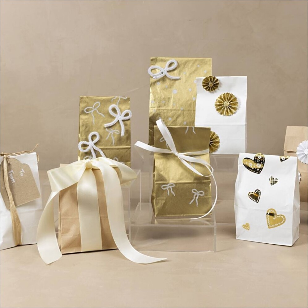 Papirposer - Guld - 225X6 5X11 Cm - 50 G - 10 Stk