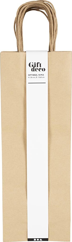 Papirposer - Brun - 36X13X8 Cm - 125 G - 10 Stk