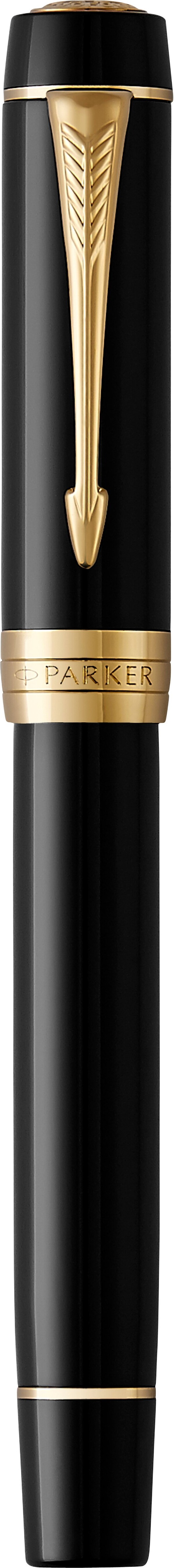 Parker - Duofold Centennial Fountain Pen - Classic Black With Gold Trim