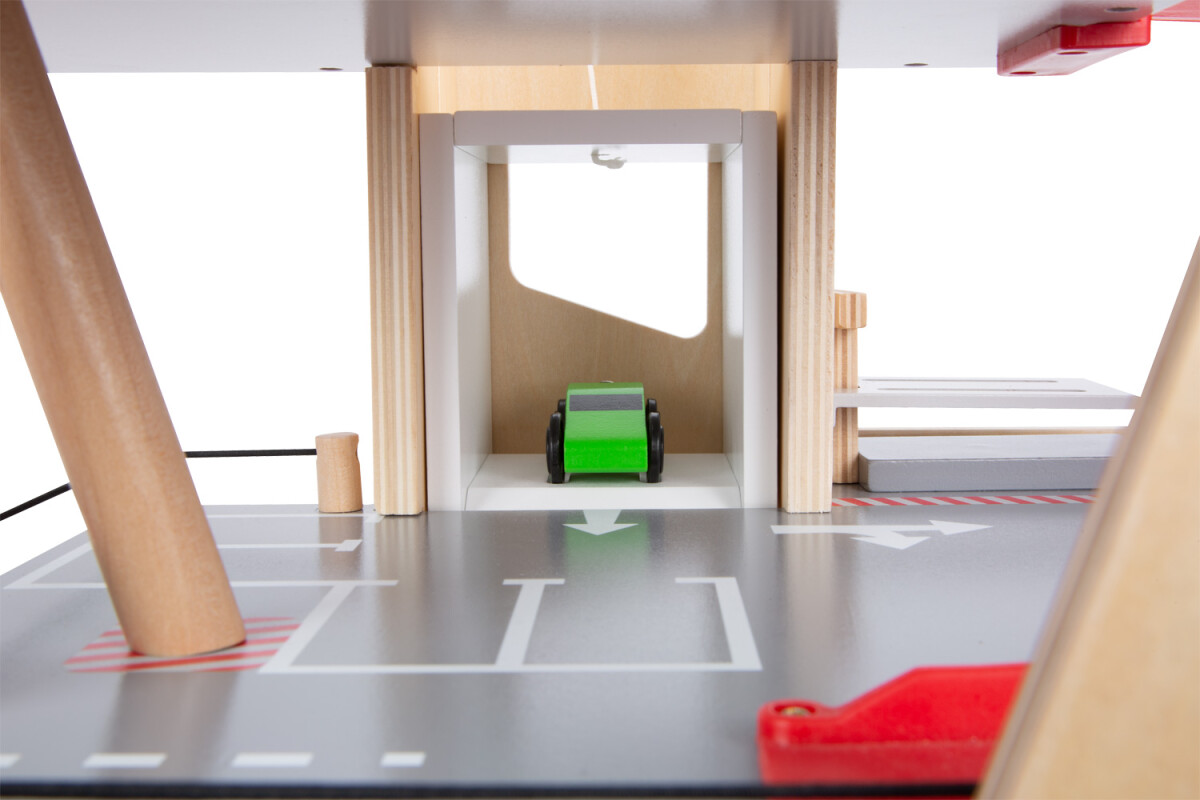 Legetøjs Parkeringshus I Træ - Inkl 2 Biler - Premium - Small Foot