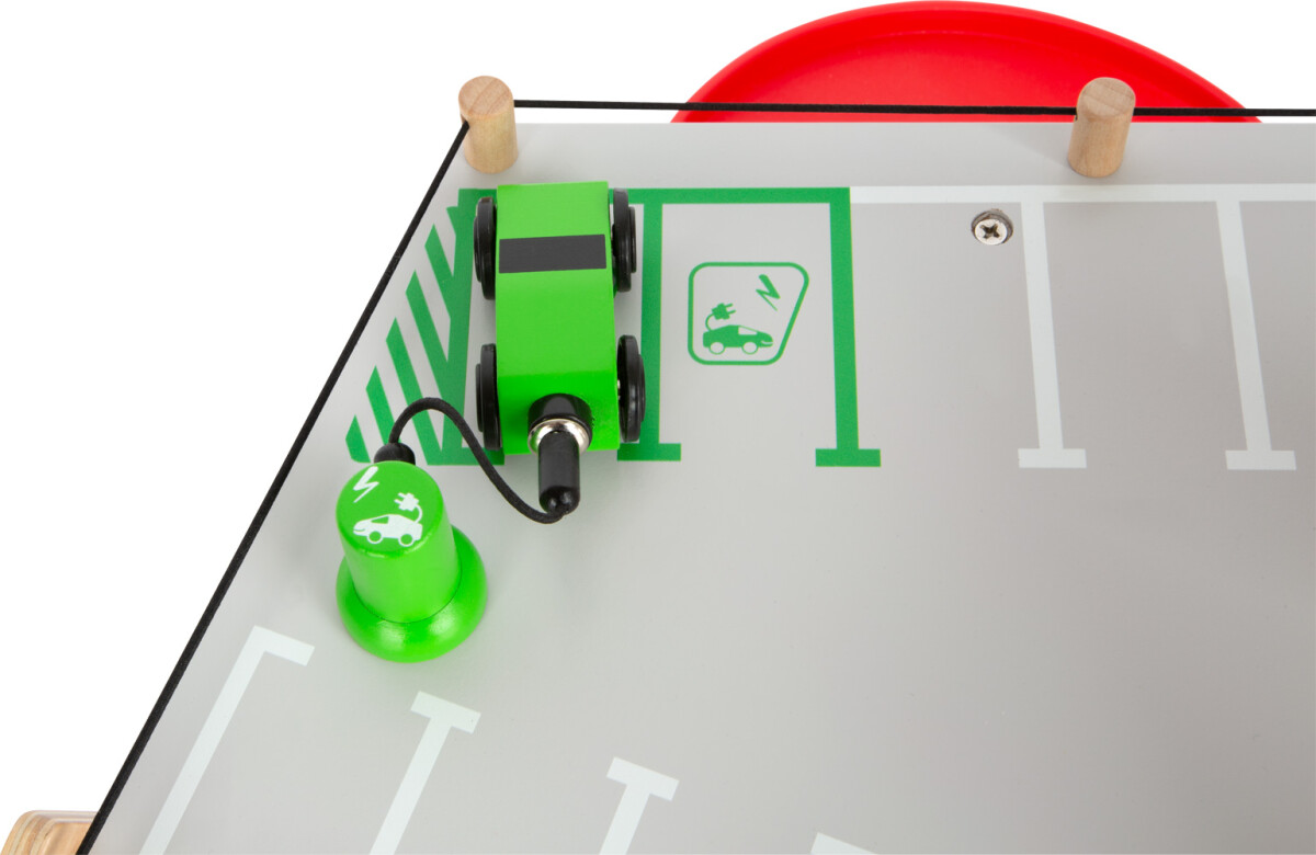 Legetøjs Parkeringshus I Træ - Inkl 2 Biler - Premium - Small Foot