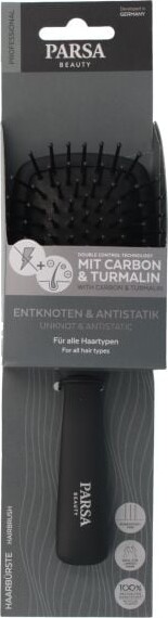 Parsa - Carbon Antistatic Paddle Brush - Sort - S