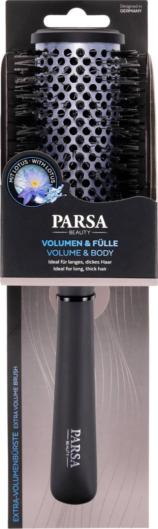 Parsa - Lotus Volume Roundbrush - Sort - L